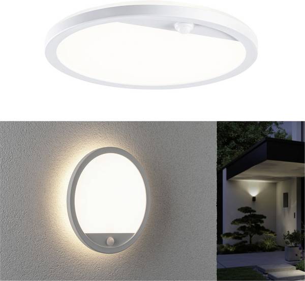 Paulmann Lamina PIR 94662 LED-Außenwandleuchte mit Bewegungsmelder LED LED 15 W Weiß