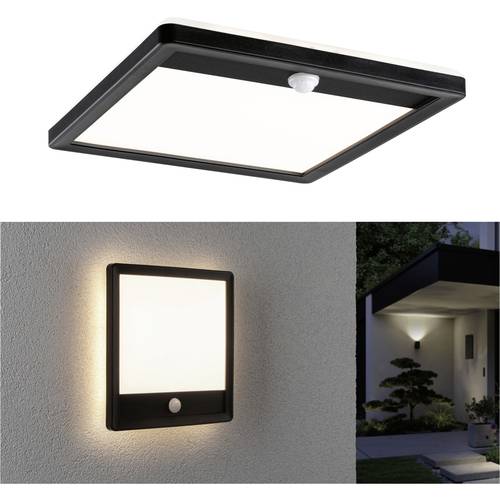 Paulmann Lamina PIR 94665 LED-Außenwandleuchte mit Bewegungsmelder LED 15 W Schwarz