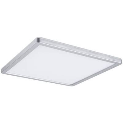 Ein rechteckiges, silberfarbenes LED-Panellicht mit flachem Design; geeignet zur Deckenmontage in modernen Innenräumen.