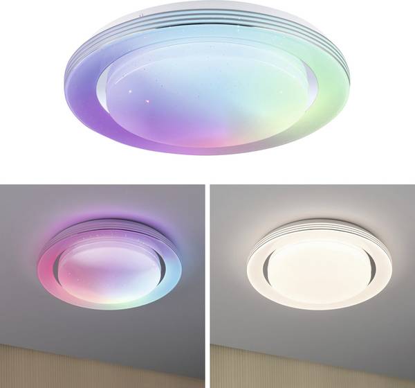 Paulmann 70546 LED-Deckenleuchte LED LED Chrom, Weiß