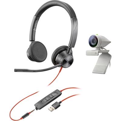 HP Poly 2200-87130-025 On Ear Headset kabelgebunden Stereo Schwarz Lautstärkeregelung, Mikrofon-Stummschaltung Telefon-0