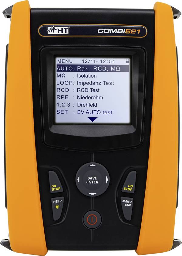 HT Instruments Combi521 Installationstester kalibriert (ISO)