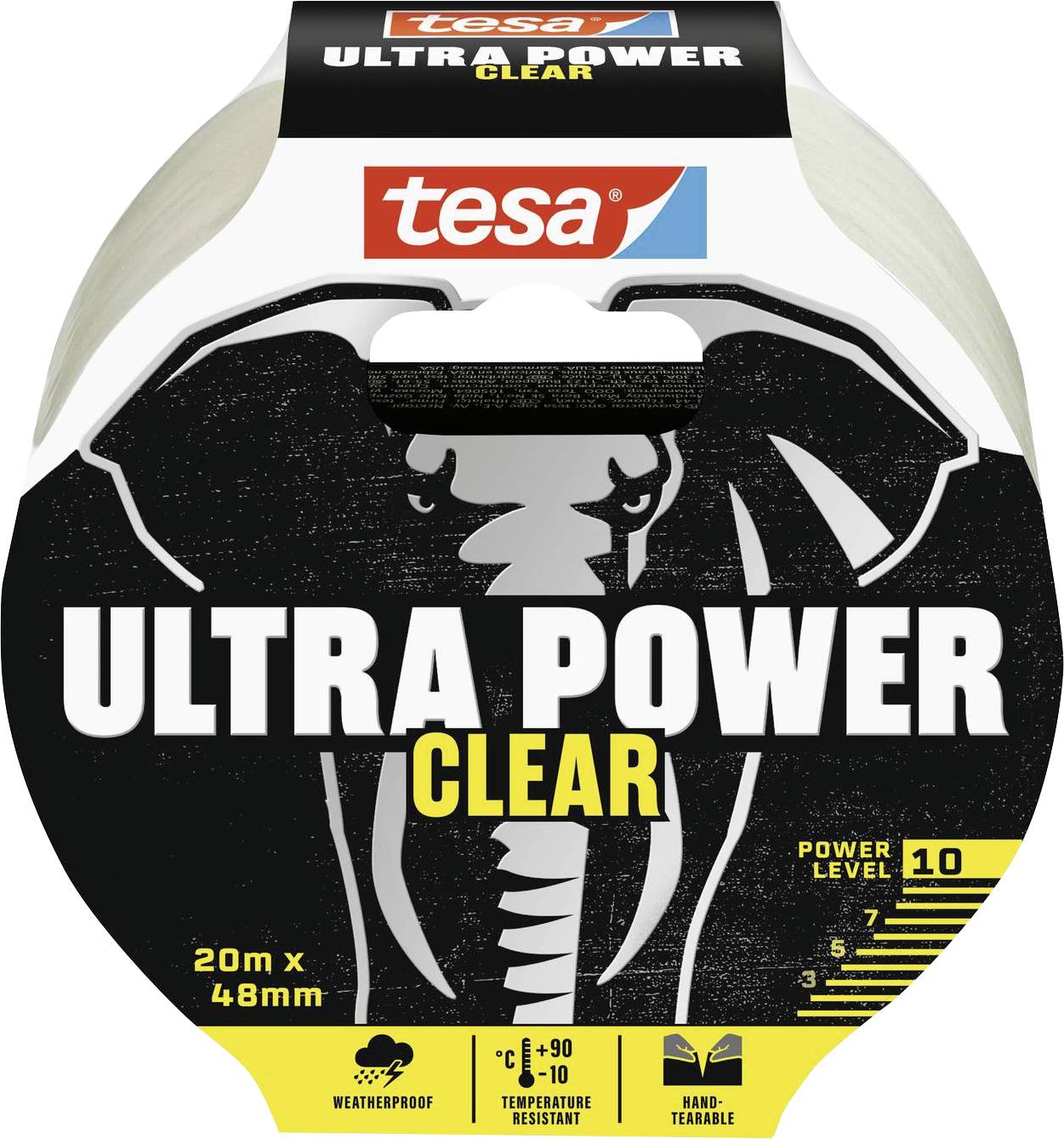 TESA ULTRA POWER CLEAR 56496-00000-00 Reparaturband Transparent (L x B) 10 m x 48 mm 1 St.