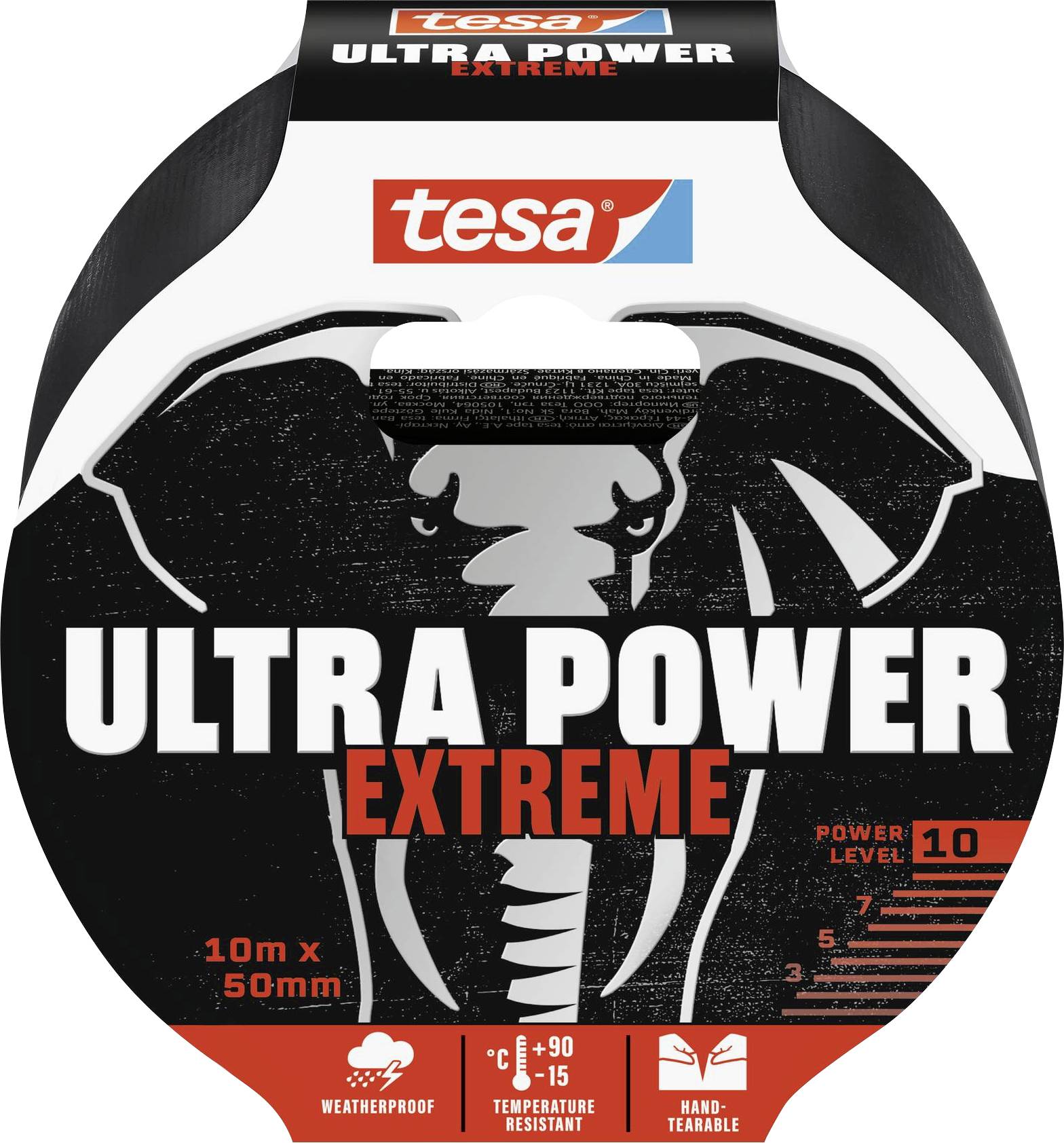 TESA ULTRA POWER EXTREME 56622-00000-00 Reparaturband Schwarz (L x B) 10 m x 50 mm 1 St.