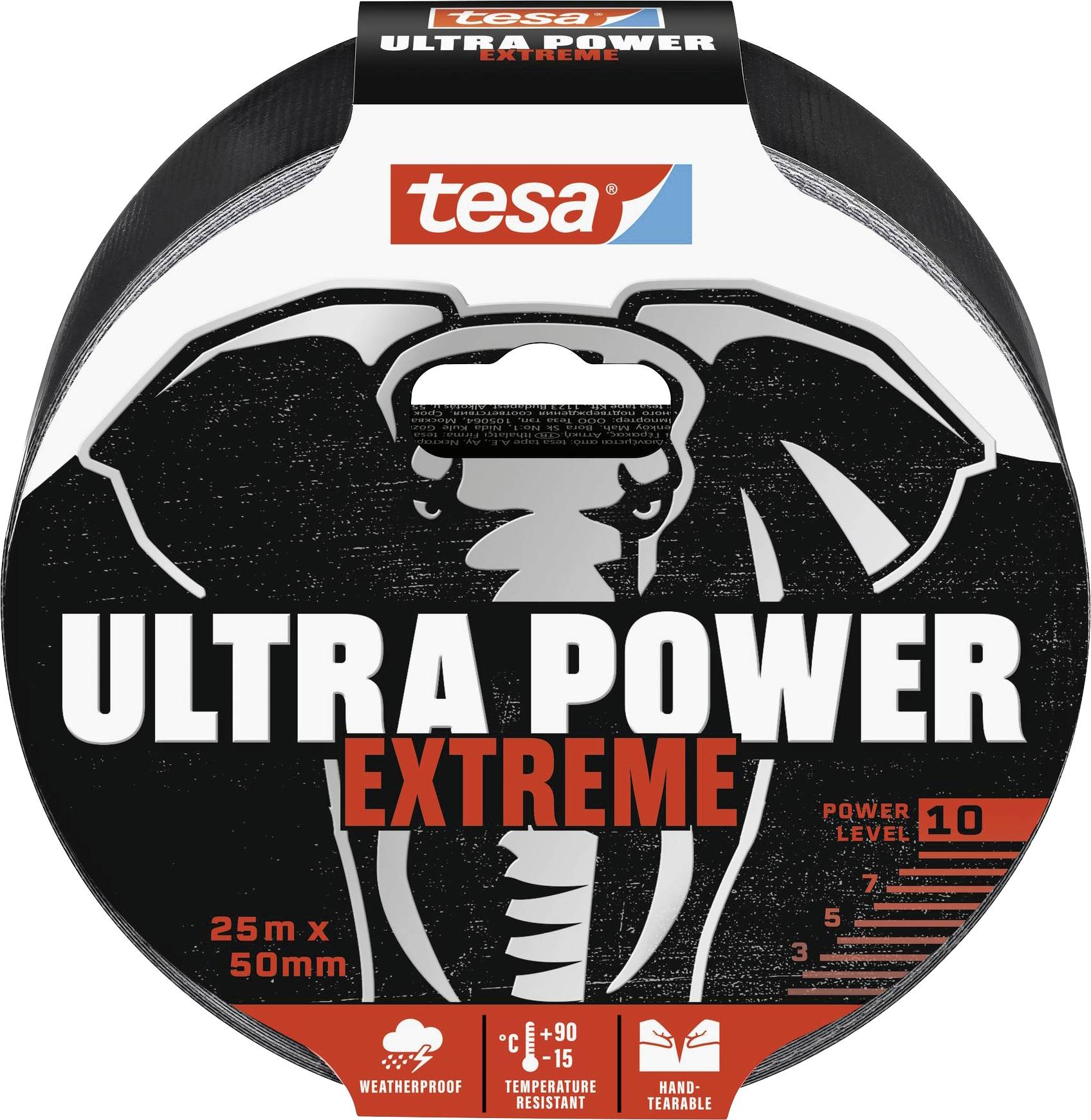 TESA ULTRA POWER EXTREME 56623-00000-00 Reparaturband Schwarz (L x B) 25 m x 50 mm 1 St.