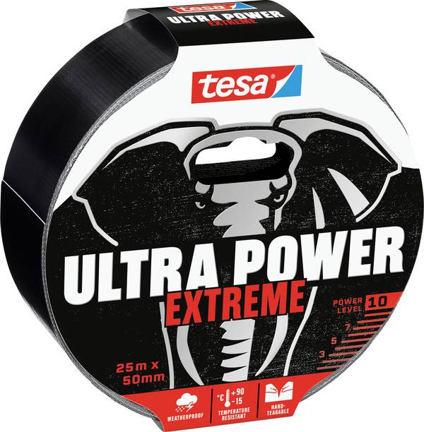 tesa ULTRA POWER EXTREME 56623-00000-00 Reparaturband Schwarz (L x B) 25 m x 50 mm 1 St.