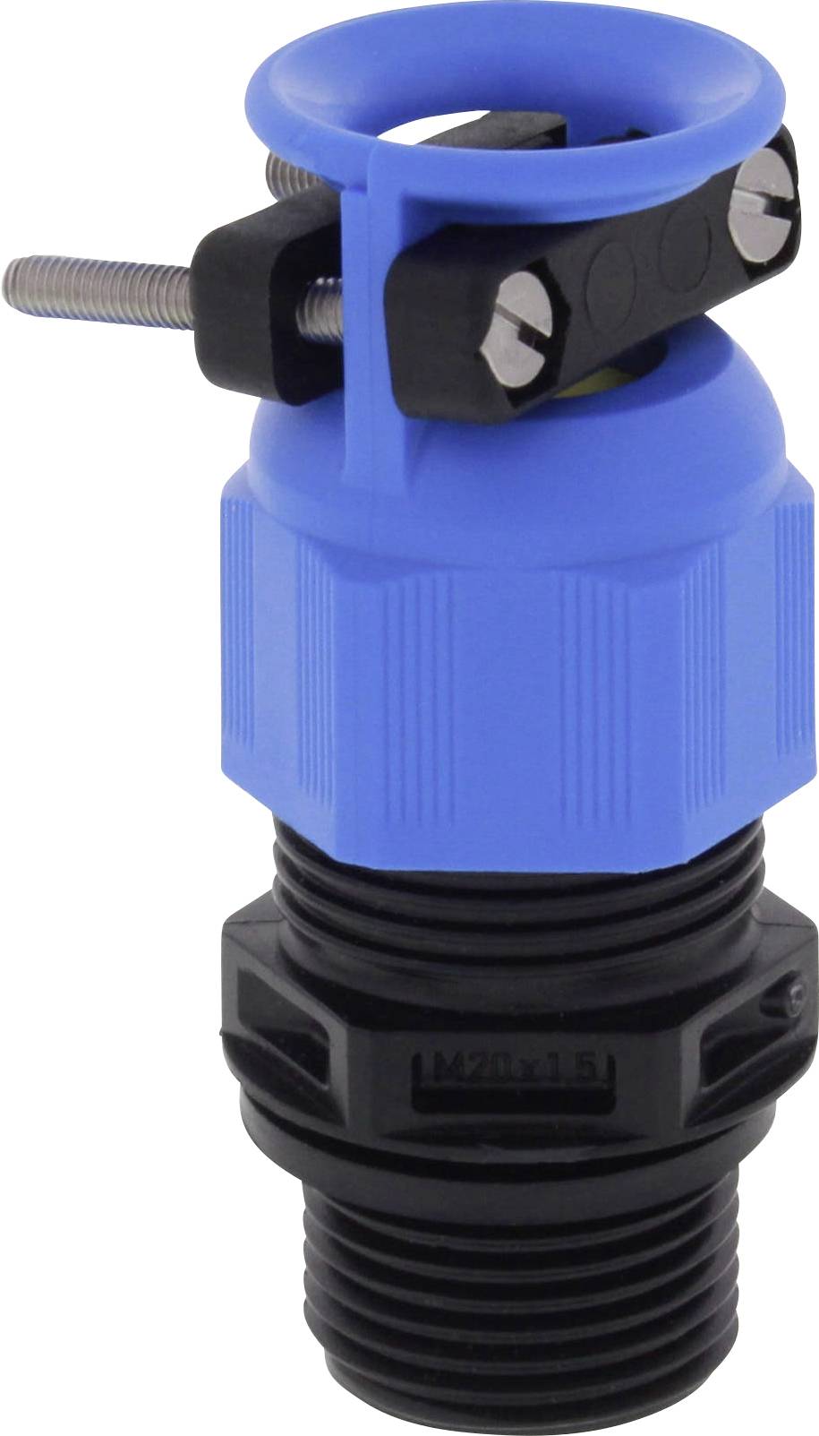 Wiska 10100854 Kabelverschraubung schlagfest, mit Zugentlastung, mit Dichtung M20 Polyamid Schwarz (RAL 9005) 25 St.