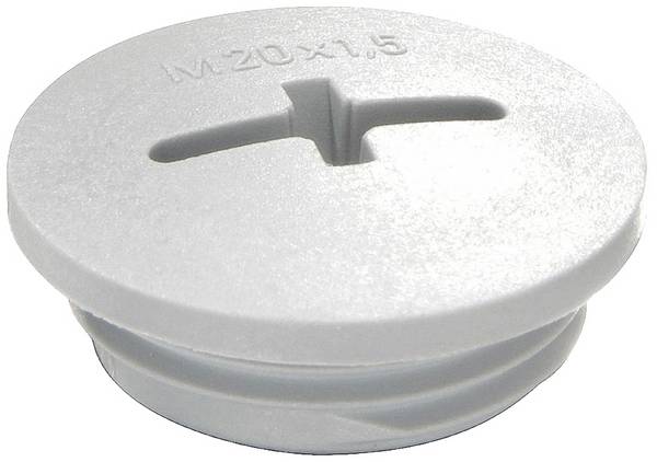 Wiska 10062496 EVS 50 Verschlussschraube schlagfest   M50  Kunststoff Lichtgrau (RAL 7035) 50 St.