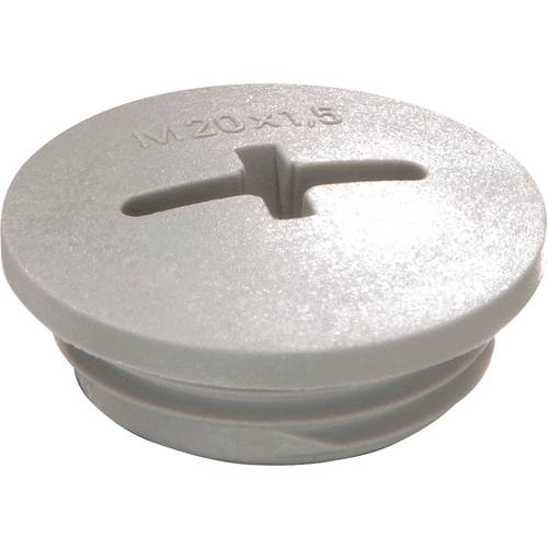 Wiska 10064661 EVS 25 Verschlussschraube schlagfest M25 Kunststoff Grau (RAL 7001) 100 St.