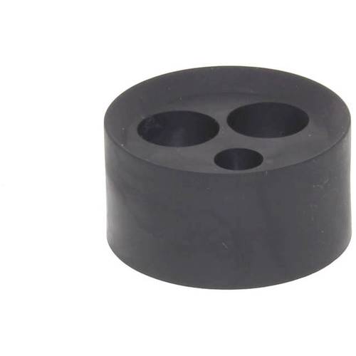 Wiska 10105341 MFD 40/02/110-01/060 Mehrfachdichteinsatz schlagfest, mit Zugentlastung M40 Kunststoff Schwarz (RAL 9005)...