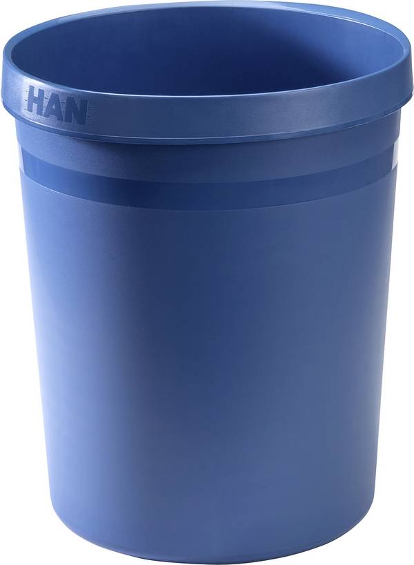 HAN GRIP KARMA 18198-16  Papierkorb 18 l (Ø x H) 31.2 cm x 35 cm Recycling Kunststoff Öko-Blau 1 St.