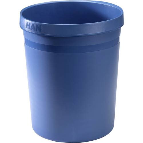 HAN GRIP KARMA 18198-16 Papierkorb 18 l (Ø x H) 312 mm x 350 mm Recycling Kunststoff Öko-Blau 1 St.