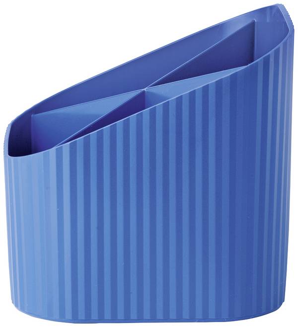 Schreibtischköcher Re-X-LOOP 4Fächer RC blau