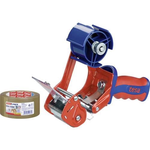 Thumbnail - tesa Packband-Abroller COMFORT 6400 Rot, Blau Rollenbreite (max.): 50 mm Rollenlänge (max.) 66 m inkl. Packband Ultra St...
