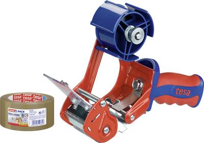 tesa Packband-Abroller COMFORT 6400 Rot, Blau Rollenbreite (max.): 50 mm Ro