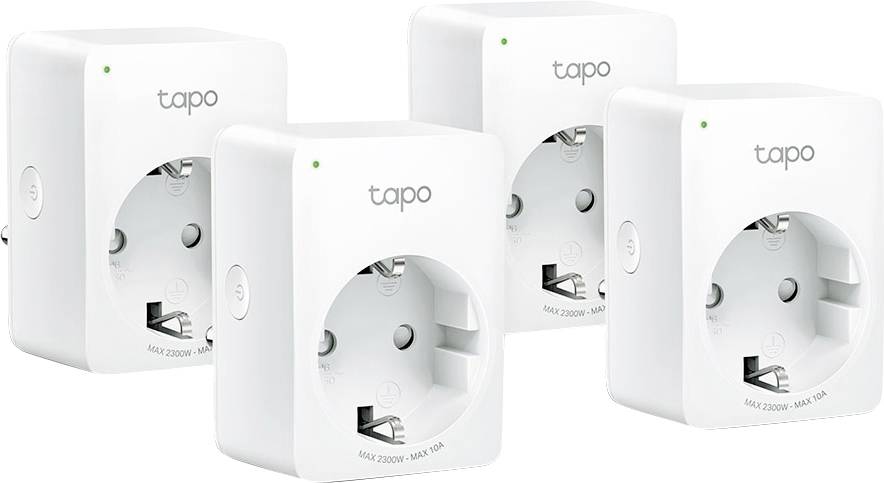 TP-LINK Tapo P100 WLAN Smart Plug 2.4GHz 4 Stück