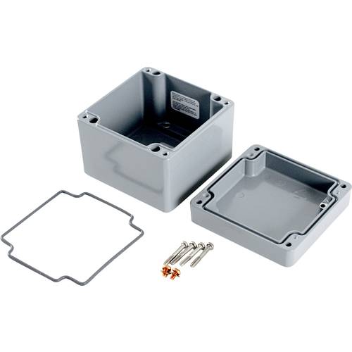 Hammond Electronics 1590Z080GY Hand-Gehäuse 100 x 100 x 80 Zinkdruckguss Grau 1 St.