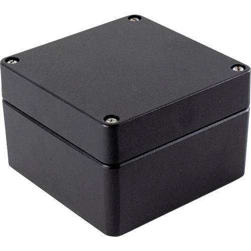 Hammond Electronics 1590Z090BK Hand-Gehäuse 140 x 140 x 90 Zinkdruckguss Schwarz 1 St.