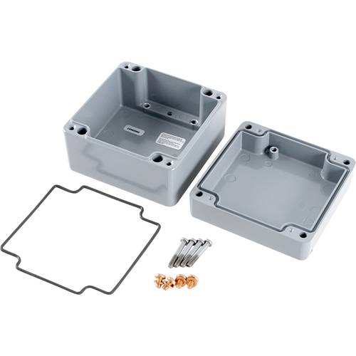 Hammond Electronics 1590Z090GY Hand-Gehäuse 140 x 140 x 90 Zinkdruckguss Grau 1 St.