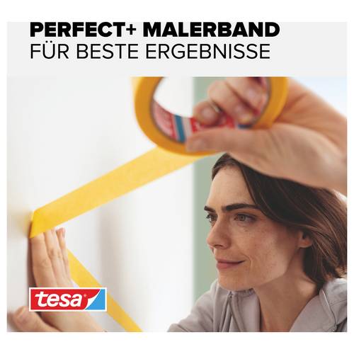 Thumbnail - tesa Perfect+ 56539-00000-00 Malerabdeckband Gelb (L x B) 100 m x 30 mm 2 St.