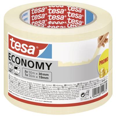 tesa Economy 55311-00000-02 Malerabdeckband  Weiß  1 Set