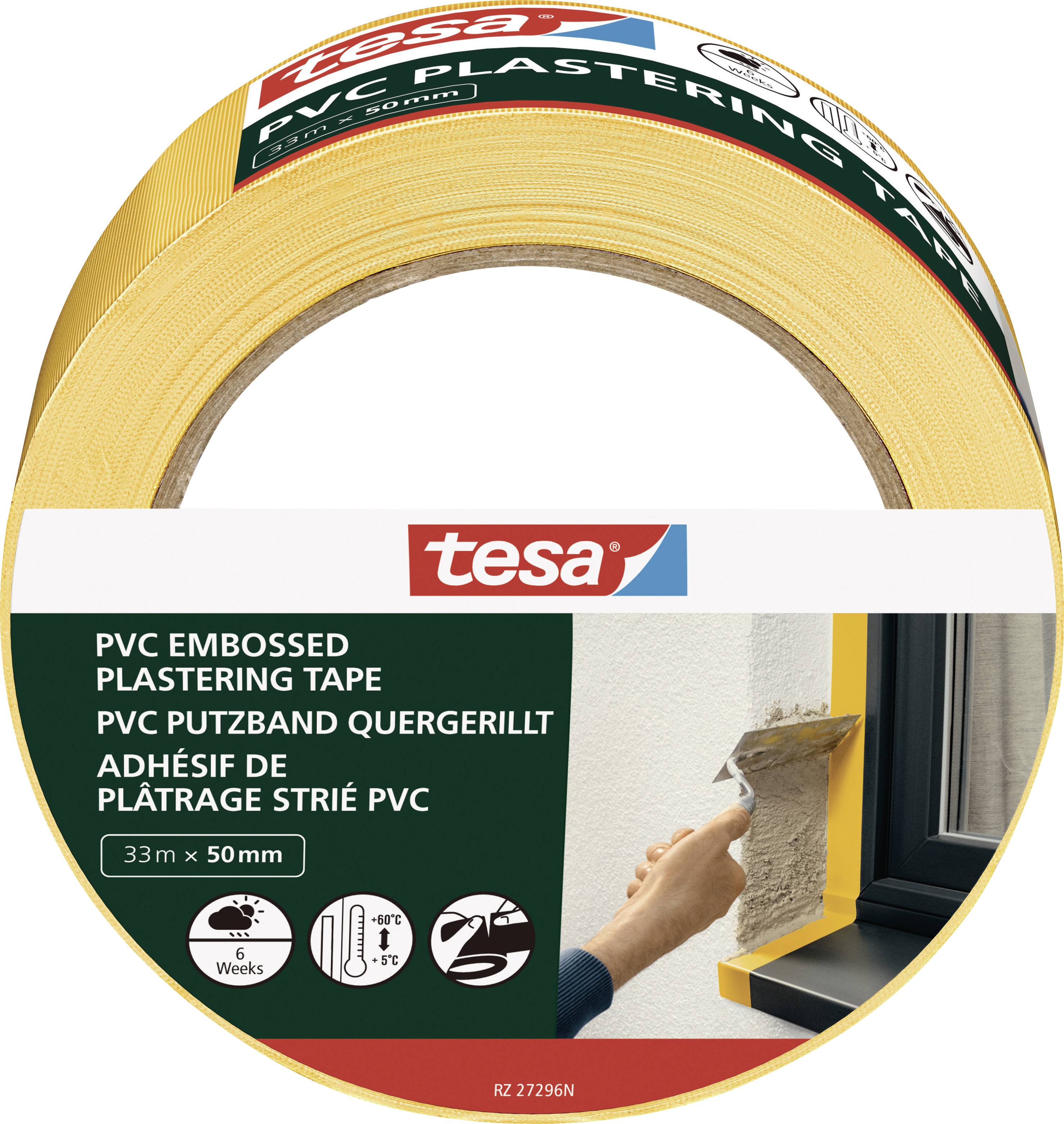TESA PVC Putzband 55486-00000-00 Putzband Gelb (L x B) 33 m x 50 mm 1 St.