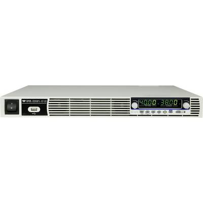 Frontansicht eines elektronischen Geräts mit digitaler Anzeige. Zeigt Werte '4000' und '3800'. Links ein USB-Port und Netzschalter.