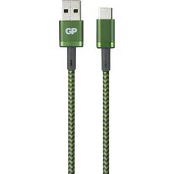 Image of GP Batteries USB-Ladekabel USB 3.2 Gen1 (USB 3.0 / USB 3.1 Gen1) USB-A Stecker, USB-C™ Stecker 1 m Grün