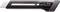 Schwarzer Cutter mit herausfahrbarer Klinge und integriertem Klingenschutz.