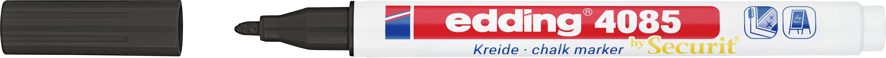 Edding 4085 4-4085001 Kreidemarker Schwarz 1 mm, 2 mm