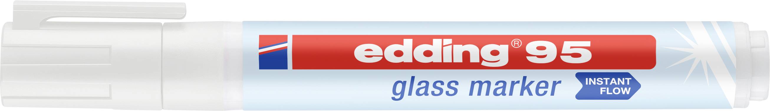 EDDING Glasboard-Marker 95 weiß 1.5-3mm Rundspitze trocken abwischbar (4-95049)