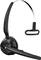 Ein schwarzes Headset mit dünnem Kopfbügel und Mikrofonarm. Seitlich mit 'EPOS Sennheiser' beschriftet, geeignet für Audioanrufe.