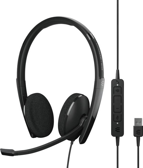 EPOS EPOS ADAPT 160T USB II - Headset - On-Ear - kabelgebunden On Ear Headset kabelgebunden Stereo Schwarz Noise Cancelling Lautstärkeregelung, Mikrofon-Stummschaltung Telefon