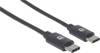 Manhattan USB-Kabel USB 2.0 USB-C® Stecker 2.00 m Schwarz 354875
