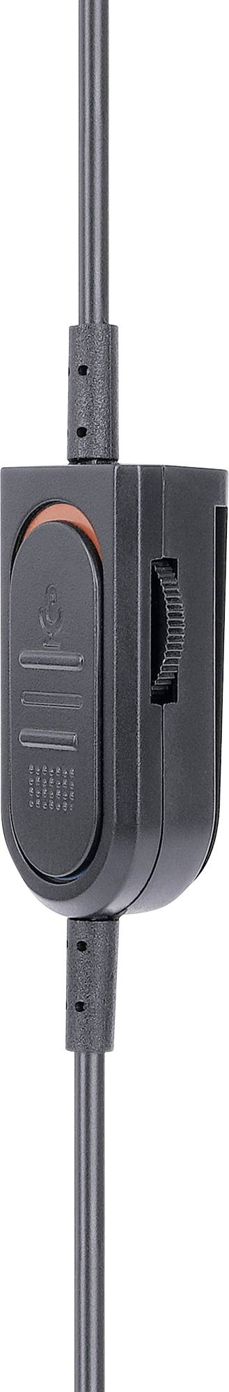 Manhattan Mono USB-Headset On-Ear kabelgebunden USB-A-Stecker Lautstärkeregelung schwarz On Ear Headset kabelgebunden Mo-1