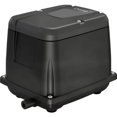 Ein schwarzes, rechteckiges Gerät mit glatter Oberfläche und Befestigungsschrauben an den Ecken. Es weist ein Logo auf der Oberseite und ein hervorstehendes Element an seiner Seite auf.