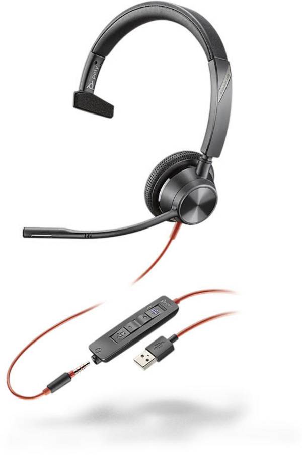 Poly Blackwire 3315 - Microsoft Teams - 3300 Series