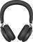 Schwarzer Over-Ear-Kopfhörer mit gepolsterten Ohrmuscheln und verstellbarem Kopfband, frontal ausgerichtet.