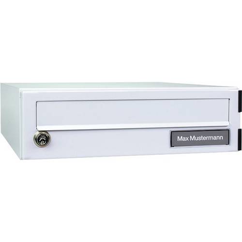 Burg Wächter 41960 eBoxx A 625 W Briefkasten Stahl verzinkt Weiß Schlüsselschloss