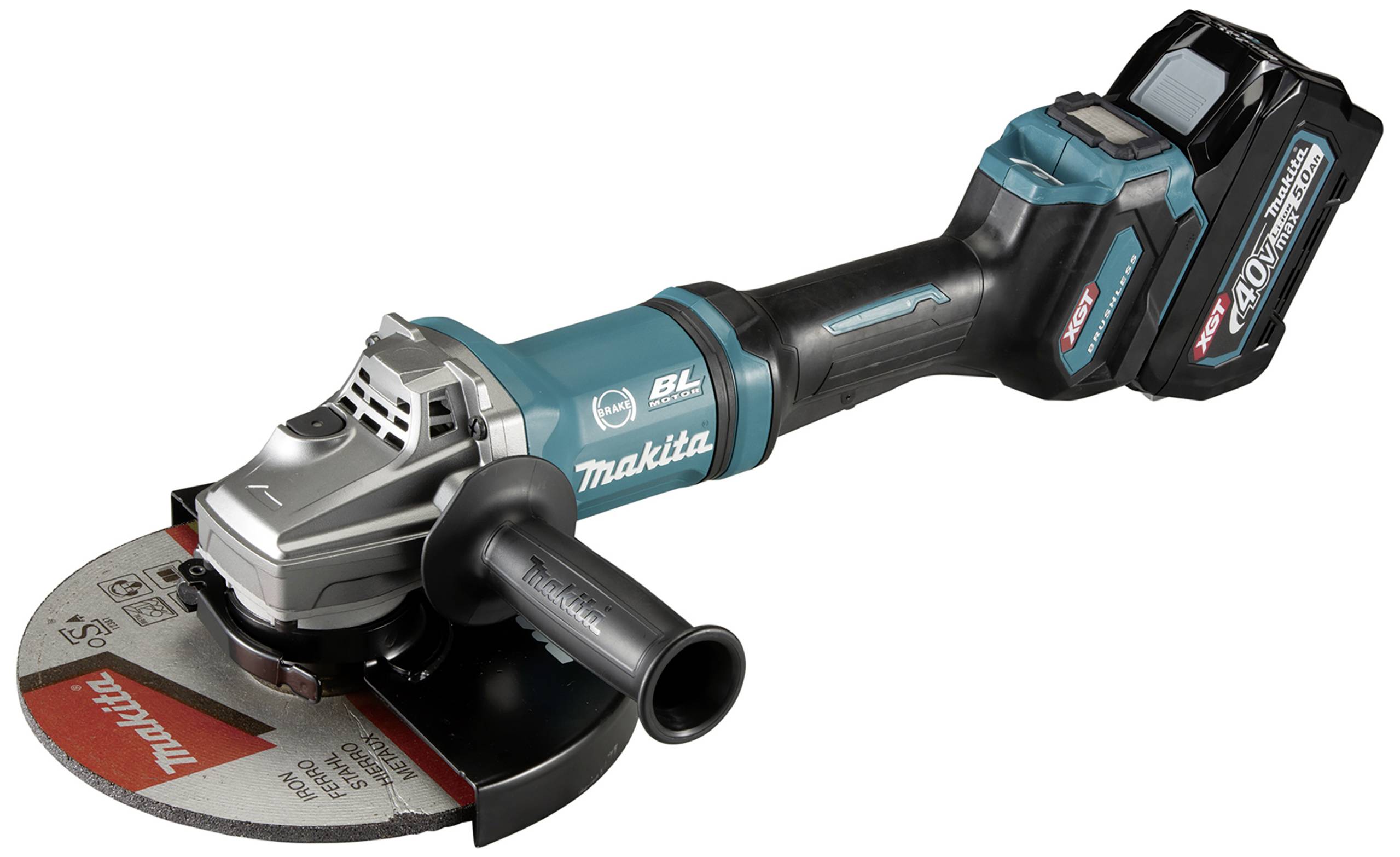 MAKITA XGT  GA038GT201 Akku-Winkelschleifer 40VMAX