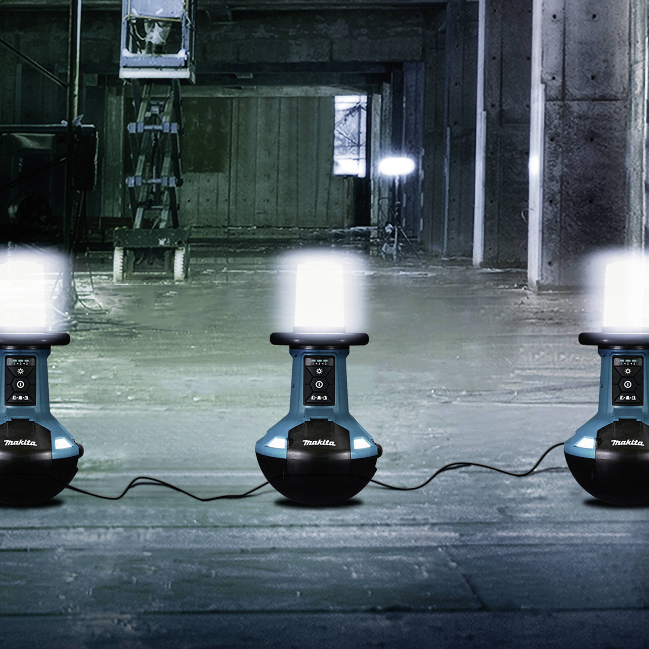 Makita DML 810 Z Akku LED Flächenlicht 18 / 36 V ( 2 x 18 V ) 5500 lm IP54 - ohne Akku, ohne Ladegerät-7