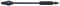Ein schwarzer Hochdruckreiniger-Aufsatz mit einer schmalen Düse und geriffelten Griffbereich, der Verlängerungsschaft ist lang und zylindrisch.