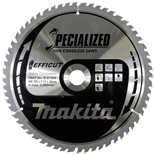 Makita B-67309 B-67309 Kreissägeblatt 305 x 30 x 2.15 mm Zähneanzahl: 60 1 St.