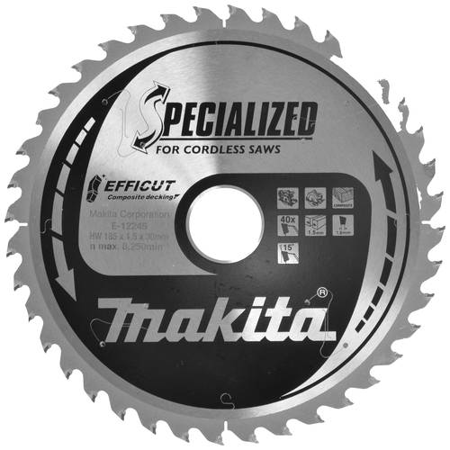 Makita E-12245 E-12245 Kreissägeblatt 185 x 30 x 1.5 mm Zähneanzahl: 40 1 St.