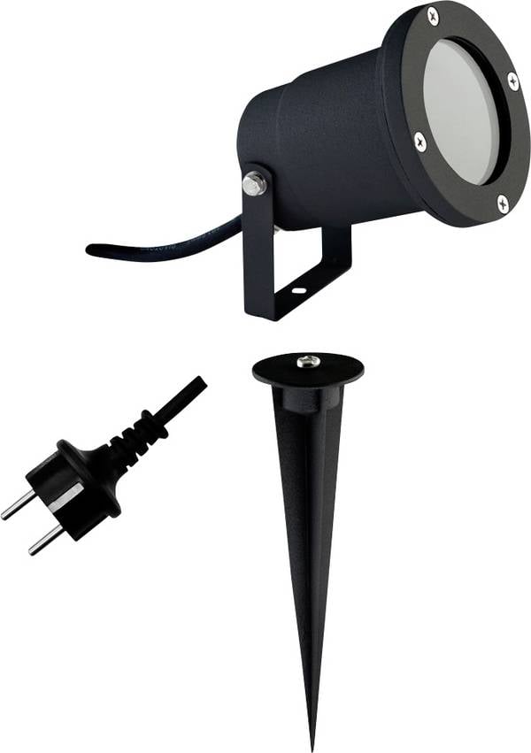 EVN 545239 545239 LED-Gartenstrahler    LED GU10 35 W Schwarz