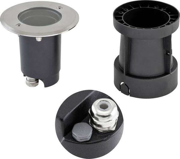 EVN 679235EV 679235EV Bodeneinbauleuchte GU10 Hochvolt-Halogenlampe Edelstahl