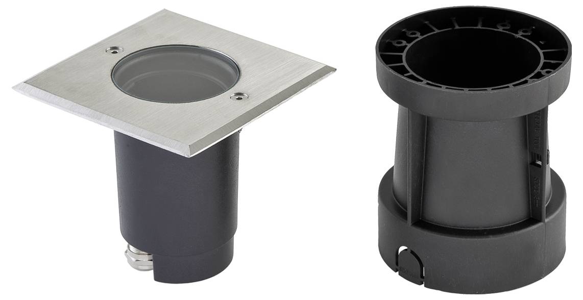 EVN 679435 679435 Bodeneinbauleuchte GU10 Hochvolt-Halogenlampe Edelstahl-1