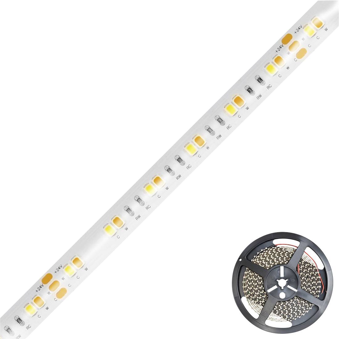 EVN EVN Lichttechnik IC544884280125 LED-Streifen EEK: F (A - G) mit offenem Kabelende 48 V 5 m Warmweiß bis Tageslichtwe...