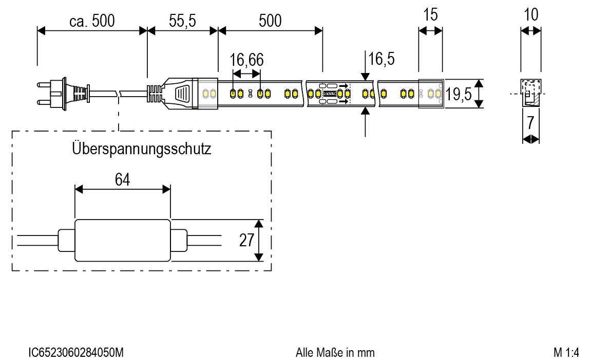 EVN IC6523060284050M LED-Streifen-Komplettset EEK: G (A - G) mit Stecker 230 V 50 m Neutralweiß 1 St.-2