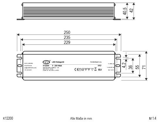 EVN K12200 LED-Trafo Konstantspannung 12 V/DC 1 St.-2